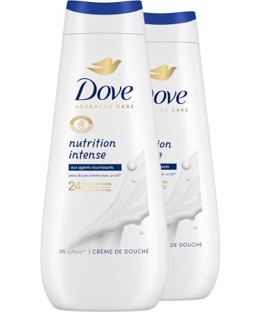  Dove DOVE - Advanced Care Intense Nutrition Shower Cream - Respects the skin - Dermatologically tested - Leaves skin feeling soft for 24 hours (2 x 400ml pack) - Buy Online on GoSupps.com