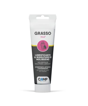 CAMP Mos2 Grease Molybdenum Disulfide Lubricating Grease for Heavy Loads and High Temperatures Anti-Seize and Anti-Wear 150 ml