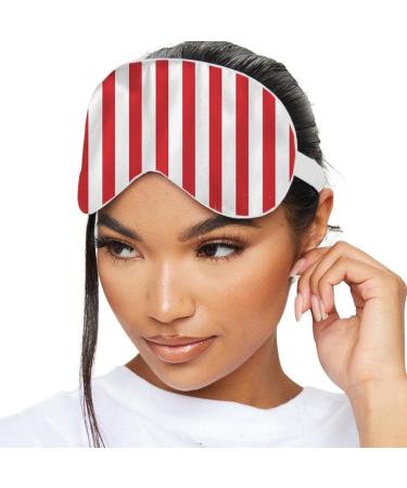 SMUG Satin Sleep Mask & Eye Mask | Deep Dream Sleep Masks for Women & Men | Soft Sleeping Eye Mask to Nourish Skin & Reduce Dark Circles | Eye Sleep Mask to Block Out Light | Candy Cane