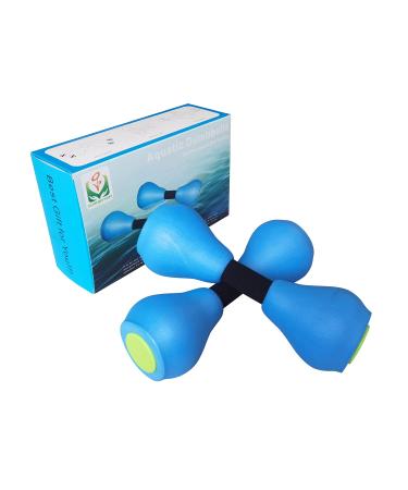 davidmay's Gift New Water Aerobic Exercise Foam Dumbbells Pool Resistance 1 Pair, Water Fitness Exercises Equipment for Women Weight Loss with printed gift box