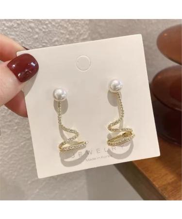 Malakey Snake-Shaped Earrings for Women | Hypoallergenic Pearl Ear Bone Clips | Long Pierced Earrings | Perfect Gift - Buy Online on GoSupps.com