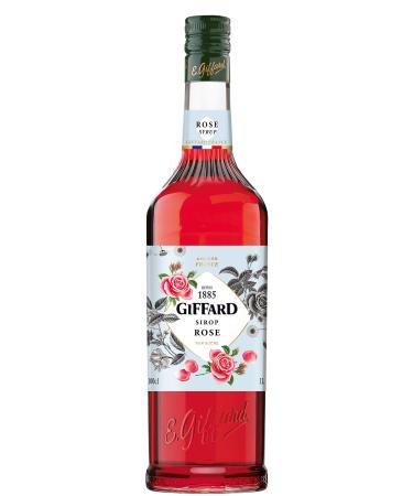 GIFFARD - Rose Syrup - French Recipe and Manufacture - Floral and Intense - 1 Liter