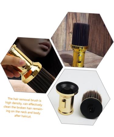 Beatifufu Body Powder Brush Hair Salon Shaving Brush Hairdressing Neck Duster Barber Supplies Hairdressing Brush Barber Brush Neck Duster Salon Shave Brush Styling Cleaning Brush 13.5x6.cm Golden - Buy Online on GoSupps.com