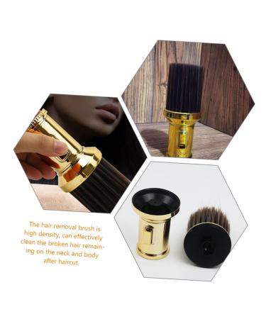 Lurrose Body & Face Bronzer Powder Brush | Hairdressing Cleaning Brush & Scarf | Man Care Supplies - Golden 13.5x6 cm - Buy Online on GoSupps.com