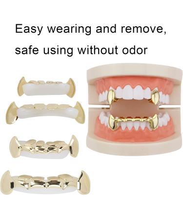 Buy Reusable Copper Hip Hop False Teeth Set for Halloween & Festivals | Easy Wear Gold Teeth Decoration - Buy Online on GoSupps.com
