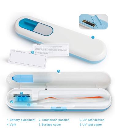 TAISHAN UV Sanitizer Toothbrush Case - Portable Travel Holder for Manual Toothbrushes - Buy Online on GoSupps.com