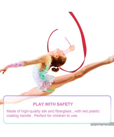 Dance Ribbon Set - 8pcs 78.7 Inch Gymnastics Streamers for Kids and Adults - Twirling Ribbons for Dancing Training and Birthday Parties (Various Styles) - Buy Online on GoSupps.com