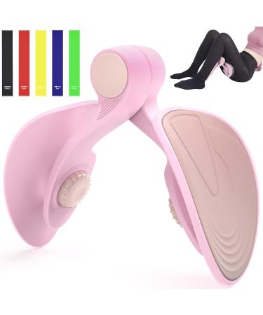 Spopal Pelvic Floor Strengthener - 5 Resistance Bands for Women & Men - Postpartum Rehabilitation & Beautiful Buttocks - Pink - Buy Online on GoSupps.com