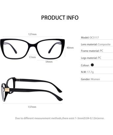 OCCI CHIARI Women s Vintage Reading Glasses - Stylish Black Readers (1.5x) for International Shipping - Buy Online on GoSupps.com