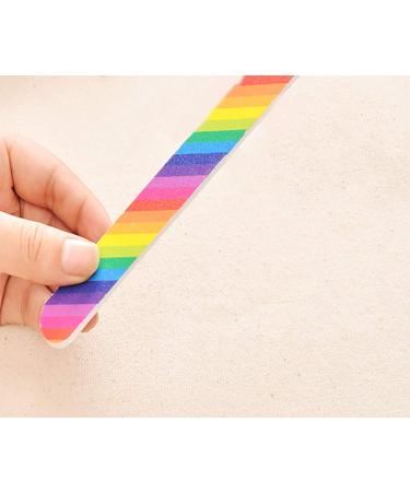 10 PCS Professional Double Sided 100/180 Grit Nail Files - Nail File Set for Manicure and Pedicure - Buy Online on GoSupps.com