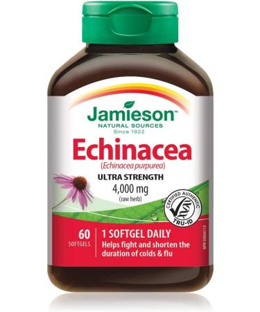 Jamieson Echinacea 4 000 mg & Black Elderberry Herbal Supplement + Jamieson Black Elderberry - Buy Online on GoSupps.com