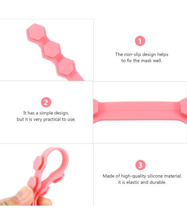 Healeeved 30 pcs Mask Hook Silicone Earrings - Black Lanyard & Face Cover Ear Extensions (1 Pack) - Buy Online on GoSupps.com