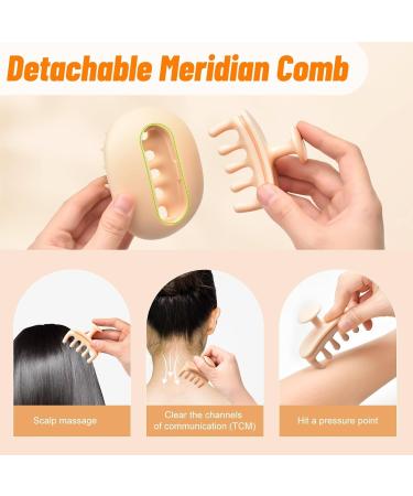 2-in-1 Pink Scalp Massage & Shampoo Brush | Reduces Dandruff & Stimulates Hair Growth - Perfect for Head Massage - Buy Online on GoSupps.com