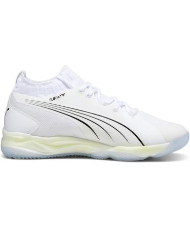 PUMA Men's Eliminate Nitro SQD Handball Shoes - 42 EU White Black Concrete Gray | International Shipping Available - Buy Online on GoSupps.com