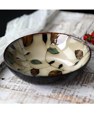 28 Oz Ceramic Bowls for Kitchen Soup Pho Bowls Porcelain Salad Bowl for Ramen Pasta Cereal Dessert Noodle Serving Bowls Japanese Style Country Hand Painted Tableware - Buy Online on GoSupps.com