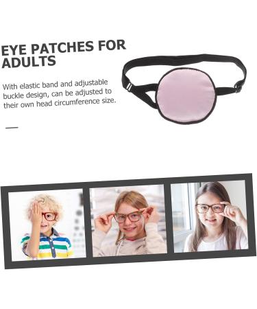  Beavorty Beavorty single eye mask silk eye mask elastic band eye mask eye patch silk satin wearable eye mask eye patch for strabismus eye eye patch for lazy eye silk satin pink - Buy Online on GoSupps.com