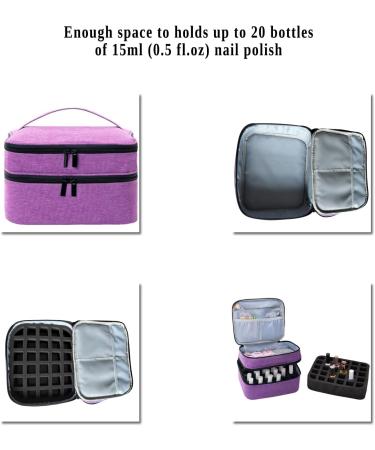 Nail Polish organizer bag Purple - Buy Online on GoSupps.com