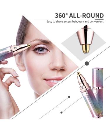 USB Rechargeable Facial Hair Remover & Eyebrow Trimmer - 2 in 1 Razor for Painless Hair Removal | Ideal for Home & Travel - Buy Online on GoSupps.com