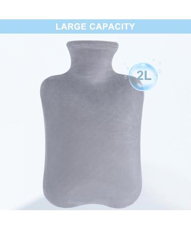 Buy 2L Soft Cover Hot Water Bottle - Ideal for Pain Relief Menstrual Cramps & Warmth | International Shipping - Buy Online on GoSupps.com