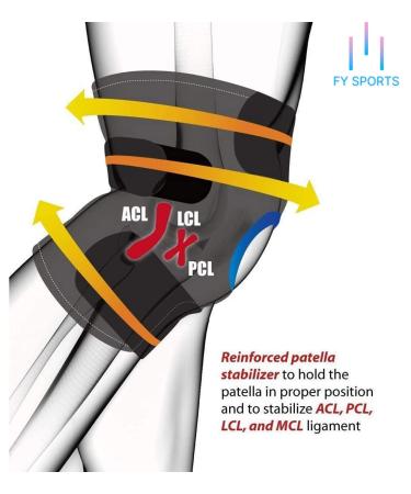 Adjustable Knee Brace | Breathable Compression Sleeve for Men & Women | Joint Pain Relief & Arthritis Support | Ideal for Sports Gym Running - Large Black - Buy Online on GoSupps.com