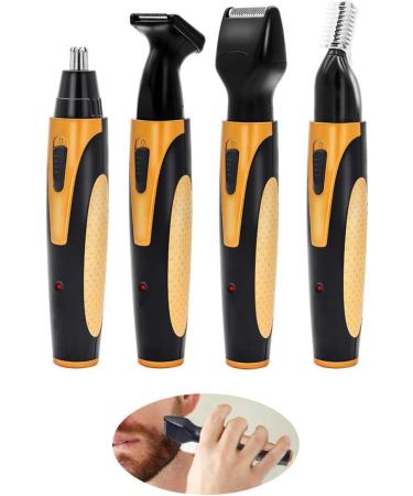 4-in-1 USB Rechargeable Nose Hair Trimmer & Facial Hair Shaver | Eyebrow & Beard Remover - Buy Online on GoSupps.com