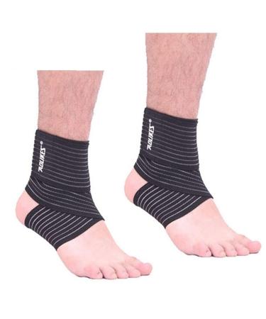 KeuLEn Ankle Support Ankle Brace for Men and Women Adjustable Ankle Compression Foot Leg Brace for Sprained Ankles Breathable Ankle Wrap for Running Volleyball Tennis (Black)