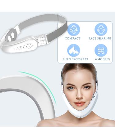 Electric Double Chin Reducer and V-Face Shaper with 6 Modes 12 Gear Adjustable Intensities Face Lift Device Beauty Belt Face Slimming for Double Chin for Women's Facial Care - Buy Online on GoSupps.com