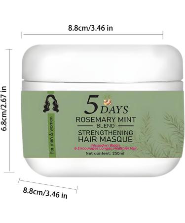 Rosemary Hair Mask Moisturising Hair Moisturiser Rosemary Hair Mask Natural for Dry Damaged Hair Reduces Hair Loss for Healthy Hair Growth - 250 ml (3 Pieces) 3pc - Buy Online on GoSupps.com