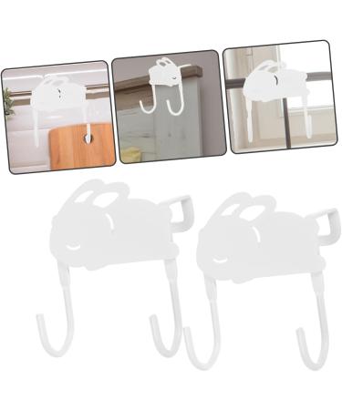 Alipis Coat Hooks 2pcs Shape Rabbit Door Heavy Hangers Over The Hooks Hook Racks Towel Coat Hanging Duty Hanger Clothes Hanger - Buy Online on GoSupps.com