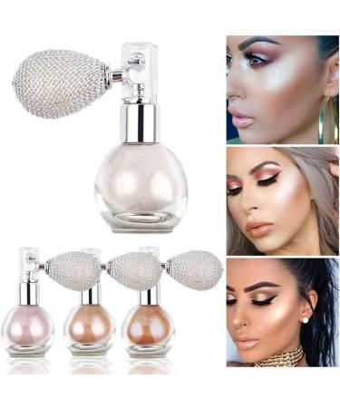 Glitter Spray Body Glitter Highlighter Powder Spray Makeup Pigment Powder with Aroma Glitter Brighten Shimmer Fresh Makeup Powder for Face Body Cosmetic 02 champagne - Buy Online on GoSupps.com