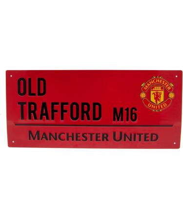 Buy Club Licensed Manchester United Street Sign - Official Merchandise | International Shipping Available - Buy Online on GoSupps.com