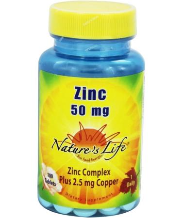 Nature's Life Zinc 50mg - 100 Tablets | Immune Support and Wellness - Buy Online on GoSupps.com