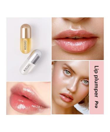 KISSIO Lip Plumper Set - Natural Lip Enhancer Serum and Plumping Balm for Hydrated Beauty Lips 5.5ml - Day And Night (05#) - Buy Online on GoSupps.com