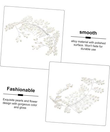 DOITOOL Bridal Hair Accessories Tiara Bridal Hair Comb Women Hair Comb Wedding Hair Comb White European and American Accessories Women's Wedding Hair Accessories - Buy Online on GoSupps.com