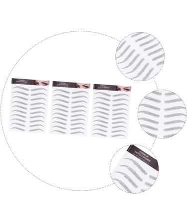 Balacoo 3 Sheets Waterproof Eyebrow Stickers 4d Hair Imitation Eyebrow Sticker Post Paper 6 Proof - Buy Online on GoSupps.com
