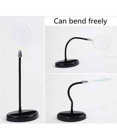 Lightweight Magnifying Glass Metal Base Hose 5 Times High-Definition Glass Lens Desktop Magnifying Glass for Students and Elderly Reading Watch Repair Lofty Ambition - Buy Online on GoSupps.com