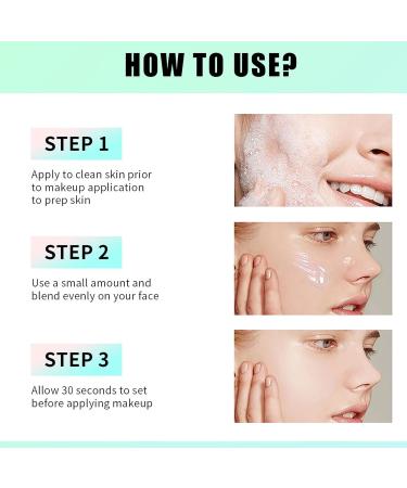 Hydrating Green Gel Face Primer with Hyaluronic Acid - Pore Minimizer & Makeup Gripping Formula - Buy Online on GoSupps.com