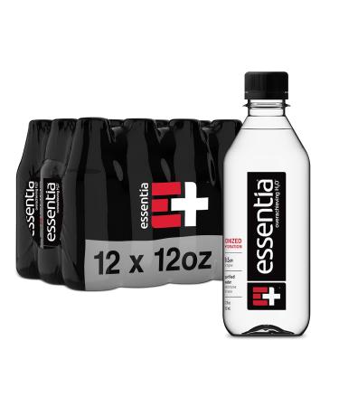 Essentia Water Ionized Alkaline Bottled Water 99.9% Pure 9.5 pH or Higher Consistent Quality in Every BPA and Phthalate-Free Bottle 12 Fl Oz (Pack of 12)