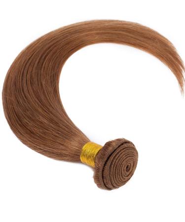 Brazilian Human Hair Bundles - 100% Virgin Straight Chestnut Brown Extensions | 20 Weave - Buy Online on GoSupps.com