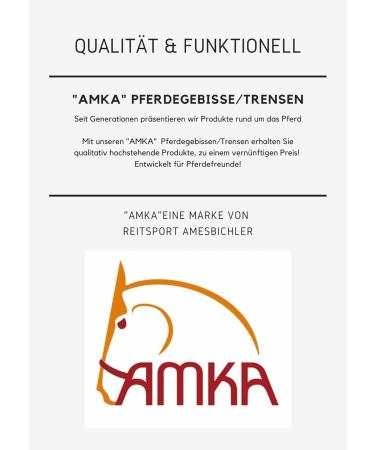 AMKA Double Jointed Argentan Full Cheek Snaffle Bit 16mm - Premium Equestrian Gear for International Shipping - Buy Online on GoSupps.com