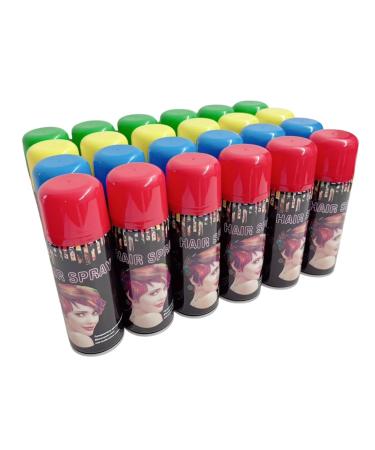 Temporary Hair Color Spray Birthday Party New Year Party Celebration- Case (24 Cans) - 4 Colors - Buy Online on GoSupps.com