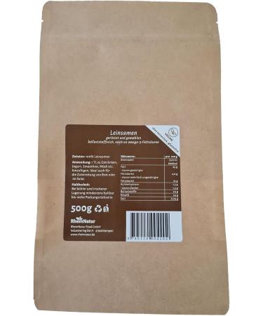Rheinnatur Golden Linseed 200g - Vegan Linseed Flour Rich in Protein & Healthy Fats - International Shipping - Buy Online on GoSupps.com