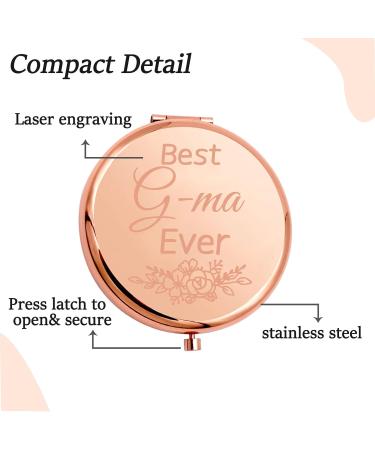 CENWA G-ma Birthday Gift | Makeup Pocket Mirror & Jewelry | Best G-ma Ever (G-ma M) Shop Internationally - Buy Online on GoSupps.com