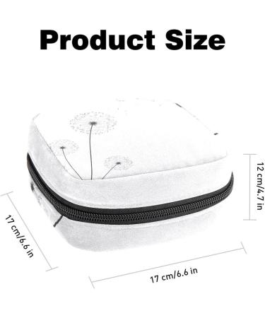 Minimalist Dandelion Sanitary Napkin Storage Bag - Portable Period Kit Pouch for Women & Girls - Buy Online on GoSupps.com