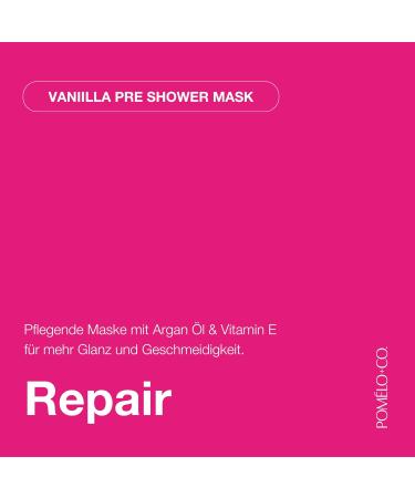 Pom lo Co Pom lo+Co Vanilla Boost caring preShower hair mask Ultra Repair hair treatment with vitamin E coconut and almond oil intensive hair care for women for more shine moisture and healthy hair 100 ml 1er Pack - Buy Online on GoSupps.com