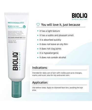 Specialist Acne Marks Removal Night Cream - Advanced Salicylic Acid & Mandelic Acid Formula - Reduces Discoloration & Smooths Scars - 30ml International Shipping Available - Buy Online on GoSupps.com