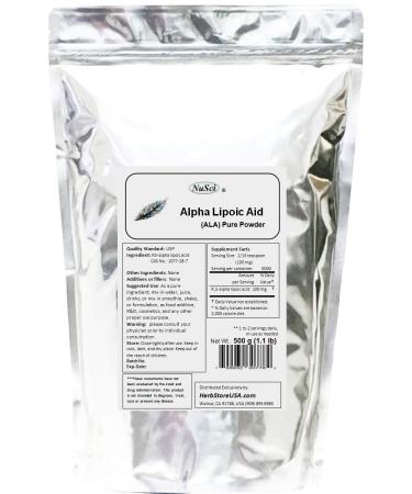 Pure ALA RS- Alpha Lipoic Acid Powder (500 Grams (1.1 lb)) 1.1 Pound (Pack of 1)