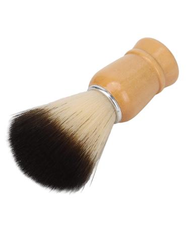 Premium Soft Hair Beard Brush for Men | Wooden Handle & Foam Cleaning | Everyday Grooming Essential - Buy Online on GoSupps.com