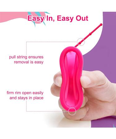 Idudu Menstrual Disc Set - 2 Reusable Silicone Discs with Handle for Sports and Swimming (S+L) | Eco-Friendly Intimacy Solution - Buy Online on GoSupps.com