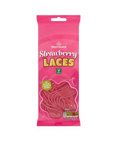 Morrisons Strawberry Laces 65 g